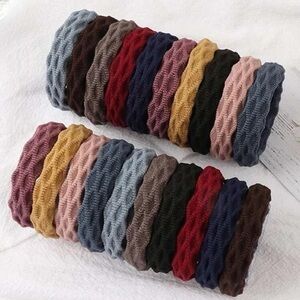 20 pcs Scrunchies Hair Tie Set Stretch Multicolor